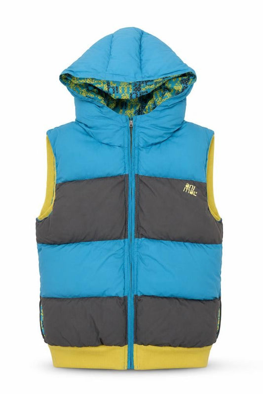 Front view of Animal Women's Multicoloured Hooded Waistcoat, size 12