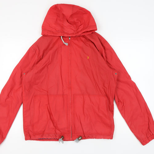 Farah Men's Red Windbreaker Jacket M