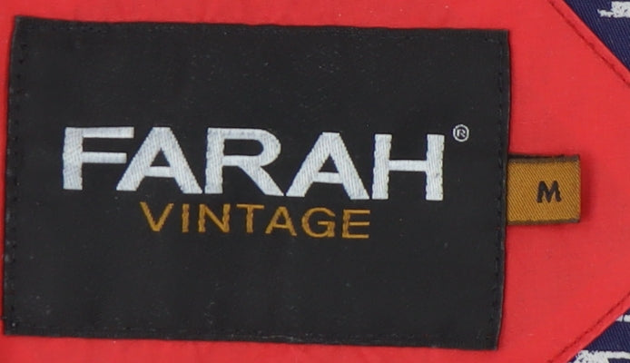 Farah Men's Red Windbreaker Jacket M