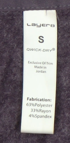 Layer8 Women's Purple S Quick Dry Pullover Hoodie