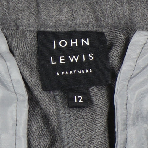John Lewis Women's Grey Joggers, Size 12, Casual Style