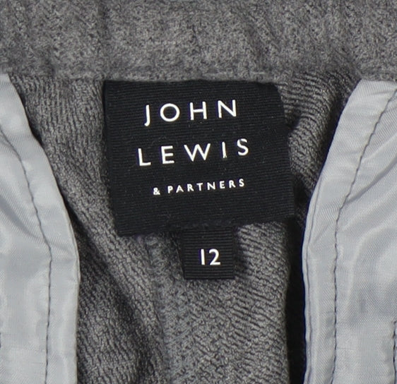 John Lewis Women's Grey Joggers, Size 12, Casual Style