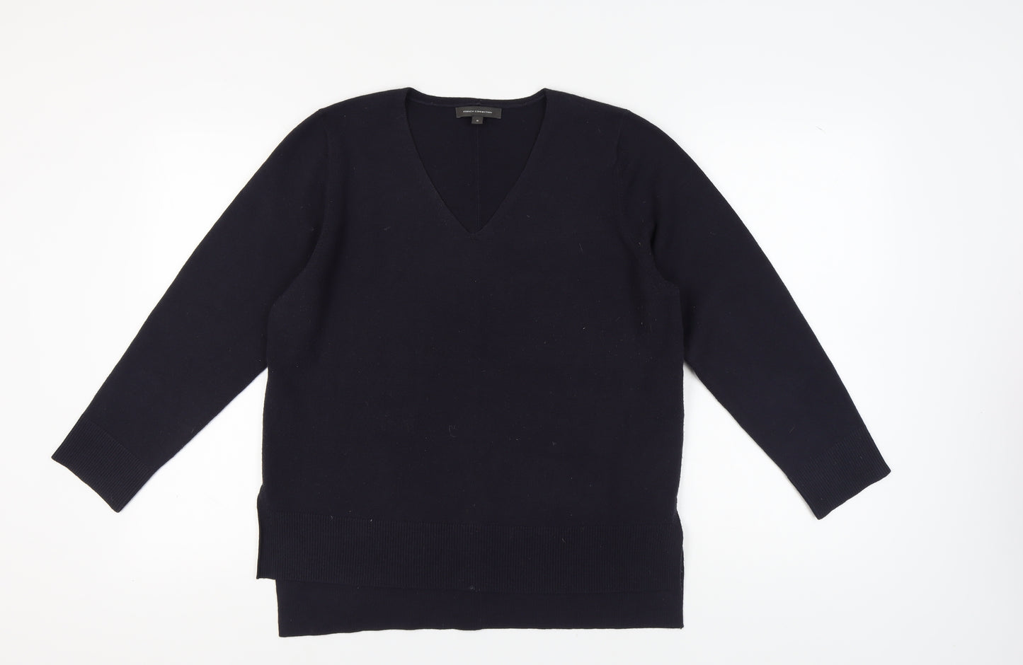 French Connection Women's Black V-Neck Pullover Jumper