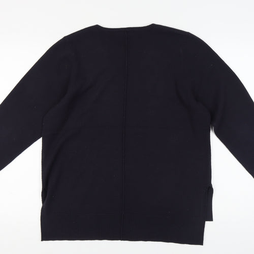French Connection Women's Black V-Neck Pullover Jumper