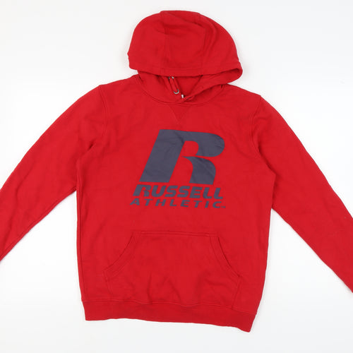 Russell Athletic Boys Red Pullover Hoodie 14-15 Years