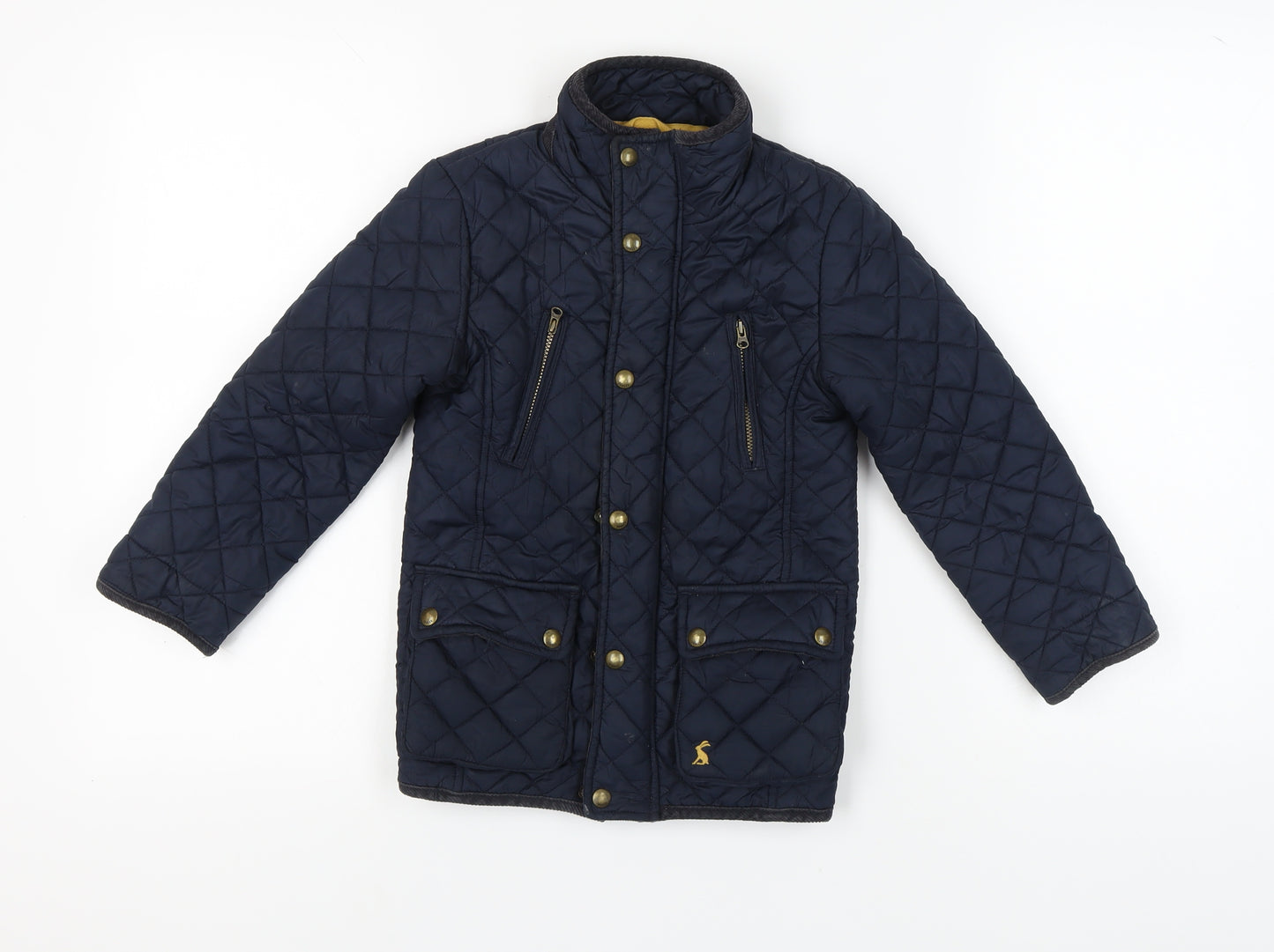 Joules Boys Blue Quilted Jacket, 6 Years, Autumn/Winter
