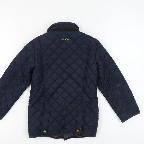 Joules Boys Blue Quilted Jacket, 6 Years, Autumn/Winter