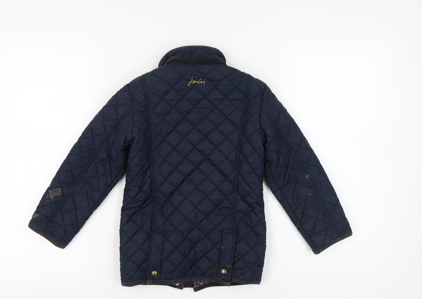 Joules Boys Blue Quilted Jacket, 6 Years, Autumn/Winter