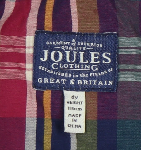 Joules Boys Blue Quilted Jacket, 6 Years, Autumn/Winter