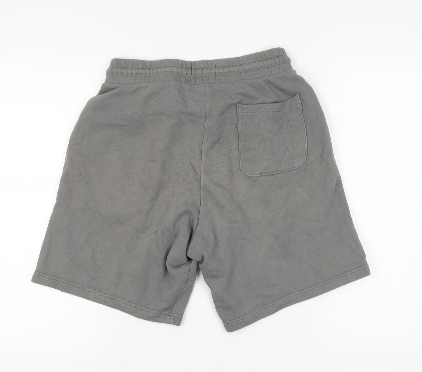 H&M Men's Grey Sweat Shorts, M, Casual Regular Fit