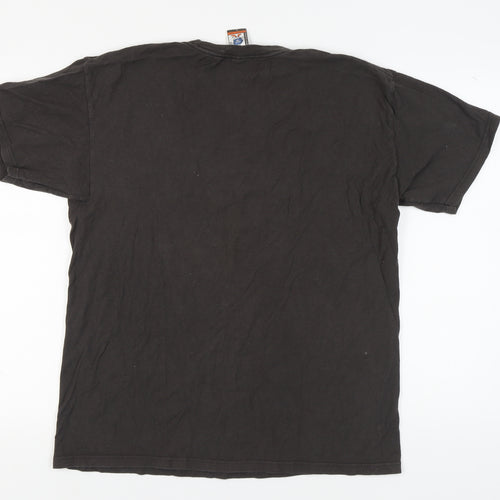 The Duck Co. Men's Black Large Funny Graphic T-Shirt