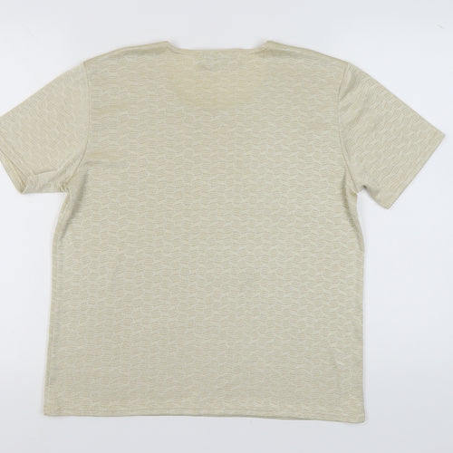 EWM Women's Beige T-Shirt L Round Neck