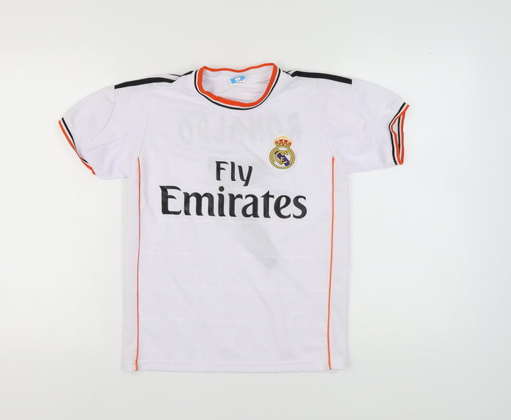 Inter Soccer Boys' White Football Jersey L Casual Sports