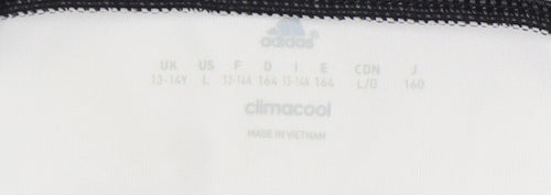Adidas Boys White Football Jersey, 13-14 Years
