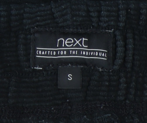 Next Men's Black Cotton Drawstring Shorts S