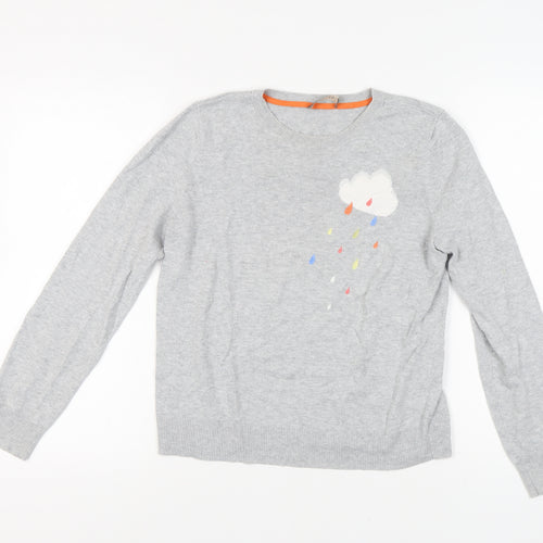 Oasis Women's Grey Pullover Jumper Medium