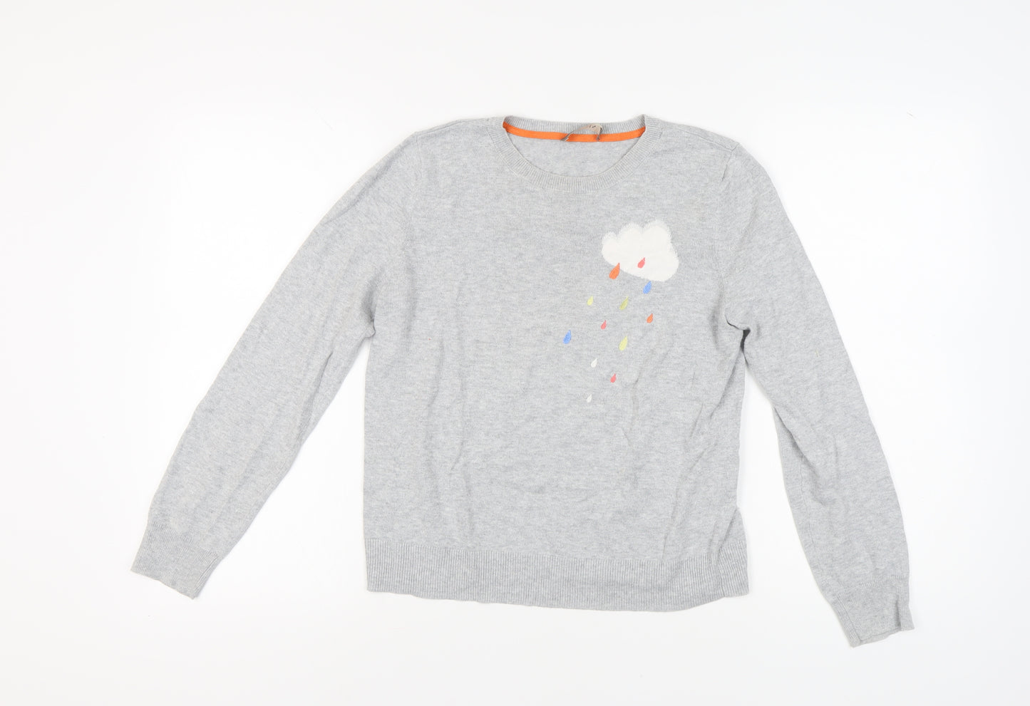 Oasis Women's Grey Pullover Jumper Medium