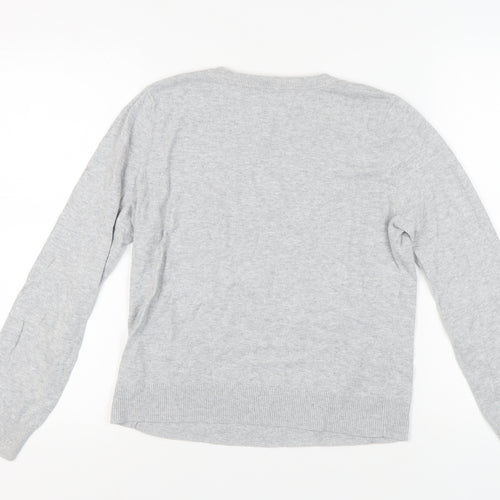 Oasis Women's Grey Pullover Jumper Medium