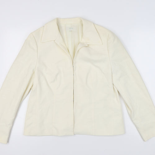 Marks and Spencer Women's Ivory Blazer - Size 16
