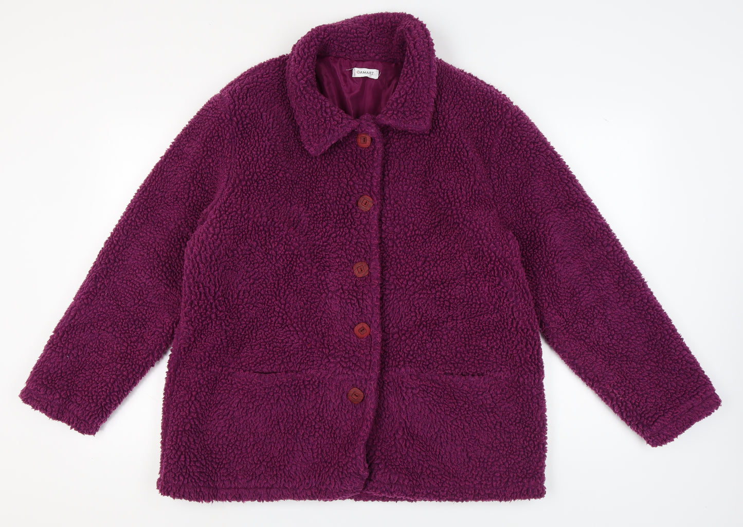 Damart Women's Purple Fleece Jacket Size 18/20