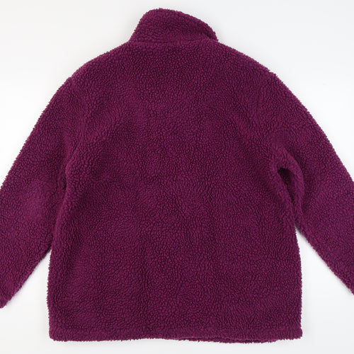 Damart Women's Purple Fleece Jacket Size 18/20