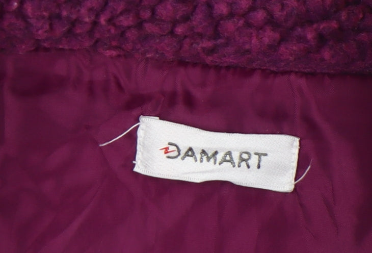 Damart Women's Purple Fleece Jacket Size 18/20