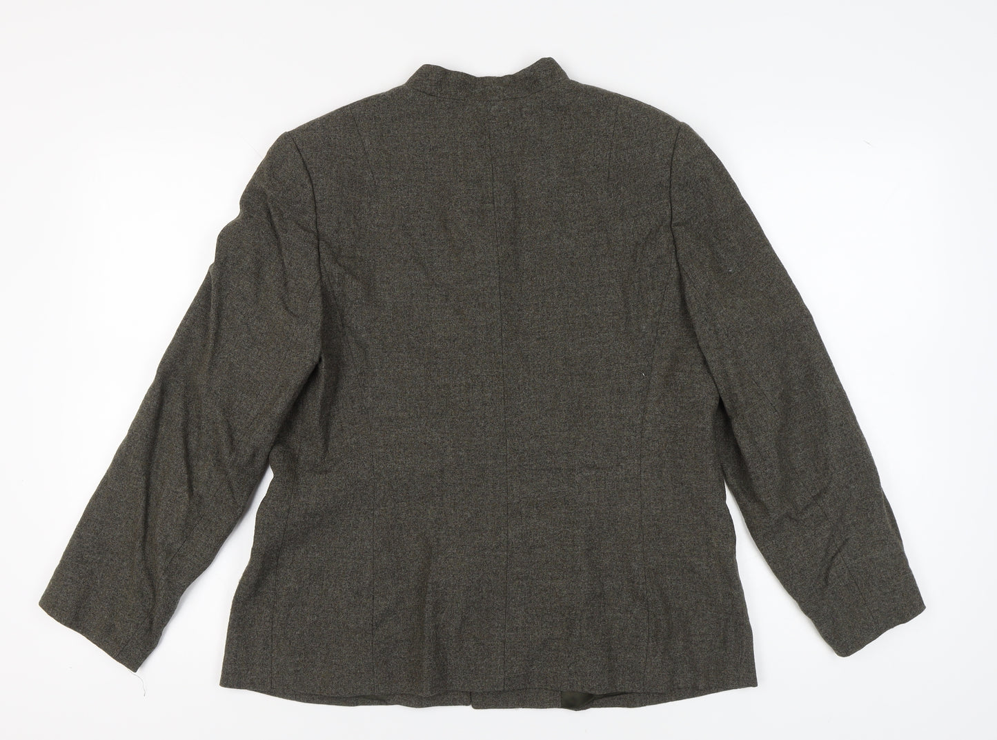 Jaeger Women's Size 14 Wool Suit Jacket Grey