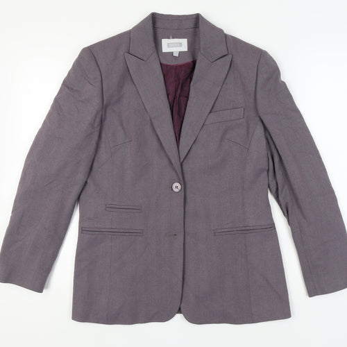 NEXT Women Grey Blazer Size 14 Classic Business