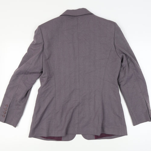 NEXT Women Grey Blazer Size 14 Classic Business