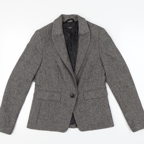 Next Women’s Grey Blazer, Size 10, Single-Breasted