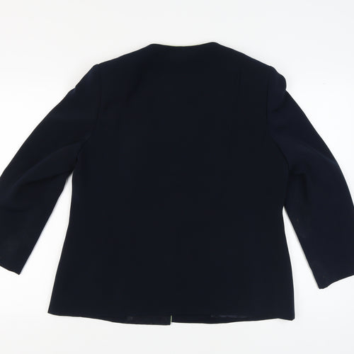 Jacques Vert Women's Blue Suit Jacket Size 16