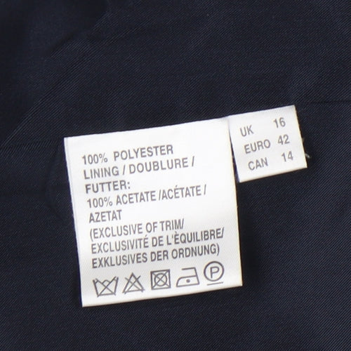 Jacques Vert Women's Blue Suit Jacket Size 16