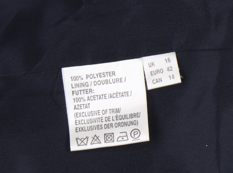 Jacques Vert Women's Blue Suit Jacket Size 16