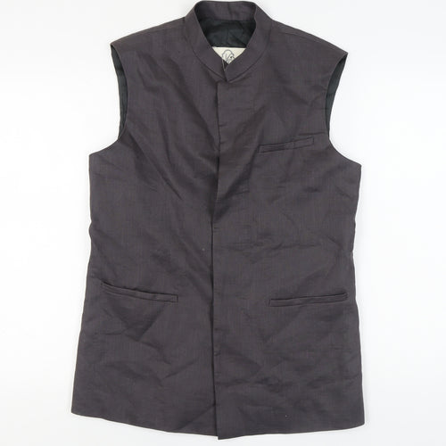 Shikara Sapphire Men's Black Waistcoat Medium