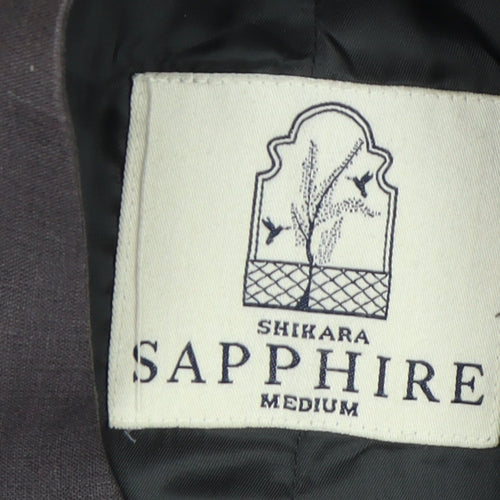 Shikara Sapphire Men's Black Waistcoat Medium