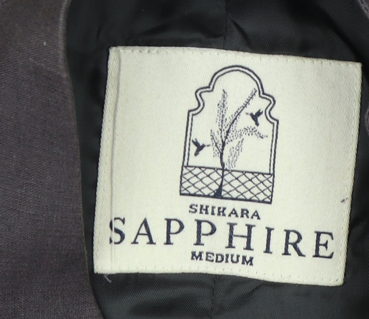 Shikara Sapphire Men's Black Waistcoat Medium