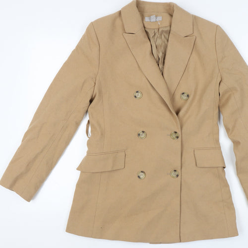 H&M Women's Beige Blazer, UK 8, Button Closure