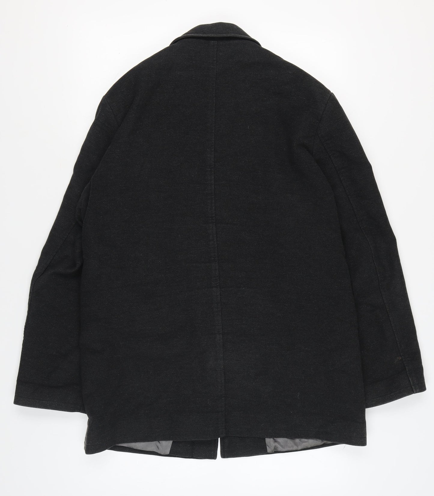 Linea Men's Black Mid-Length Jacket, Size M, Casual