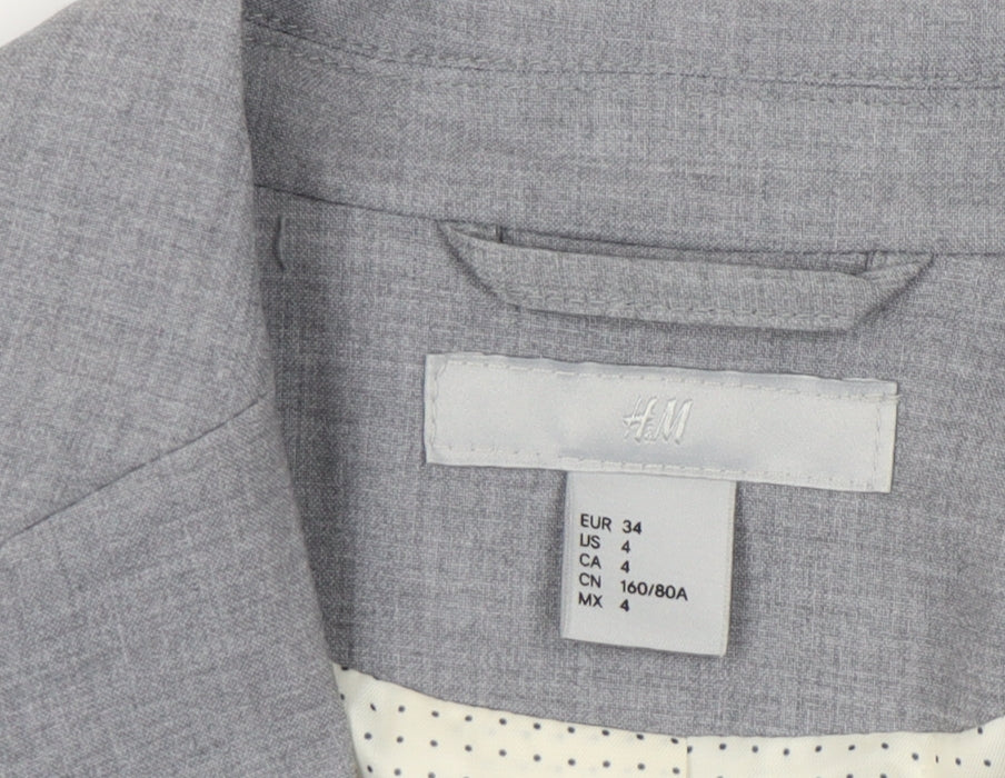 H&M Women’s Grey Classic Blazer Size 6