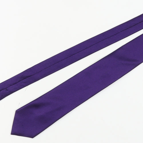 Jeff Banks Men's Purple Silk Slim Tie