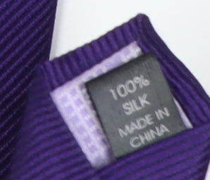 Jeff Banks Men's Purple Silk Slim Tie