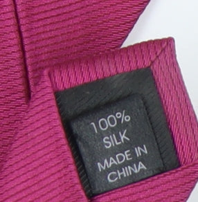 Thomas Nash Men's Pink Silk Slim Tie