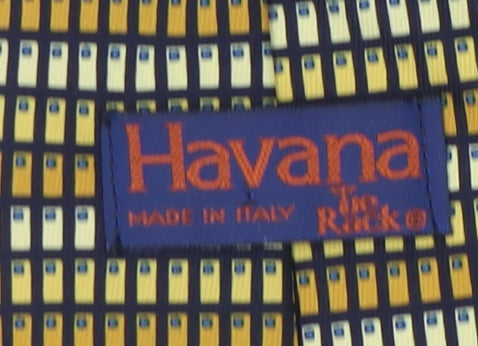 Havana Men's Multicoloured Geometric Designer Tie