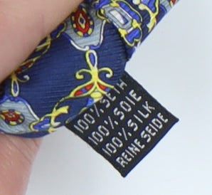 Cerutti Men's Blue Geometric Silk Tie