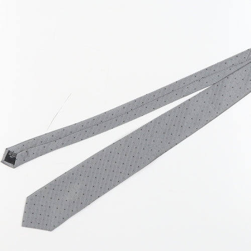 Skopes Men's Grey Polka Dot Tie - 100% Polyester