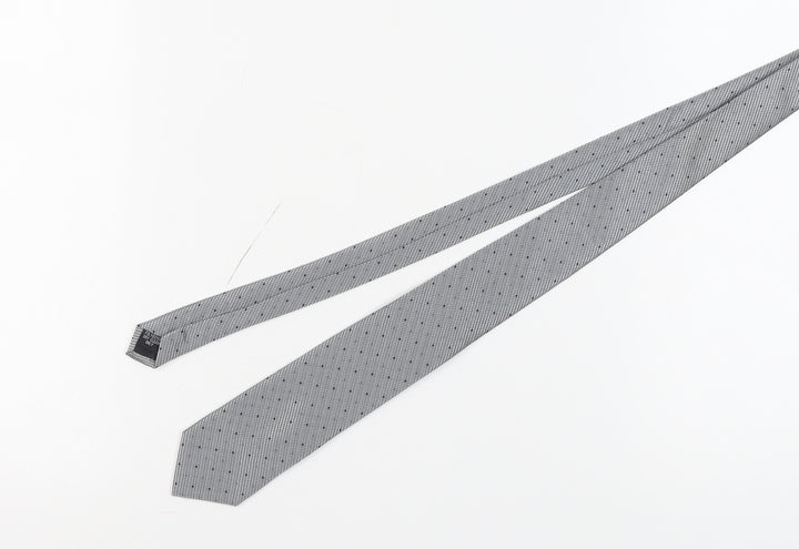 Skopes Men's Grey Polka Dot Tie - 100% Polyester