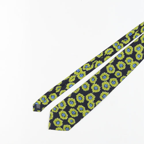 Marks and Spencer Men's Black Floral Silk Tie