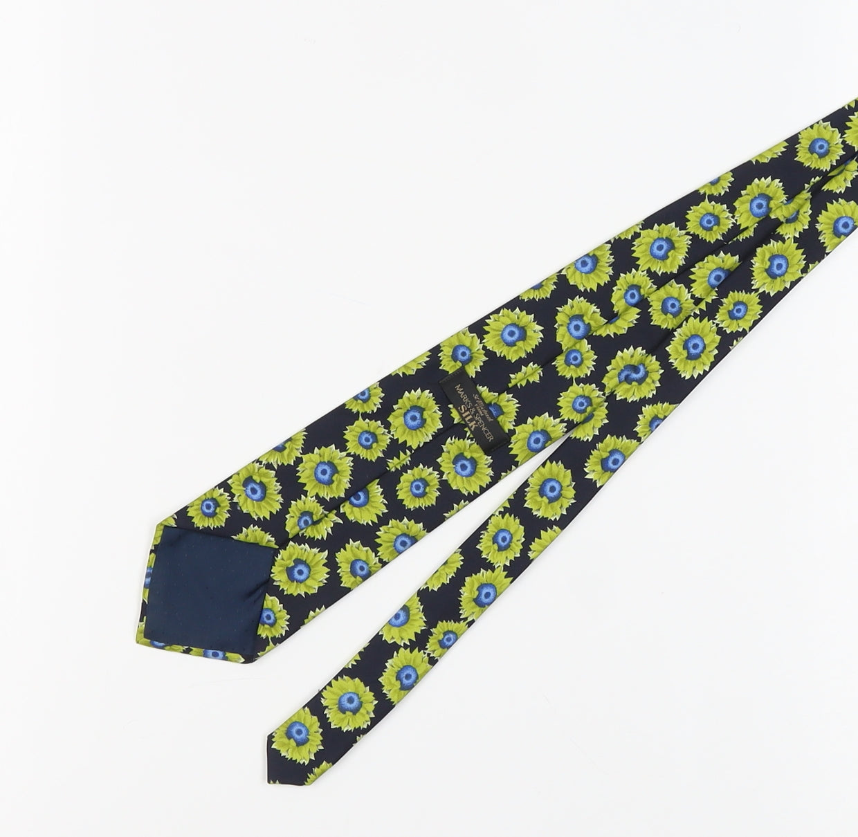 Marks and Spencer Men's Black Floral Silk Tie