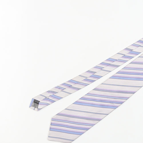 Bäumler Men's Multicoloured Silk Striped Tie