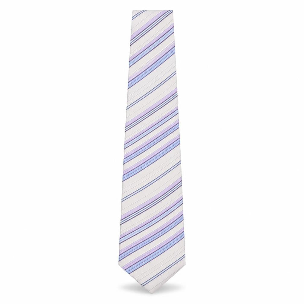 Front view of Bäumler Men's Multicoloured Silk Striped Tie
